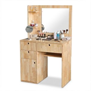 Bàn trang điểm hiện đại chân kết hợp tủ nhiều ngăn BTD68041