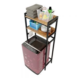 Kệ để đồ 2 tầng cho máy giặt cửa trên 72x40x180cm KMG68011