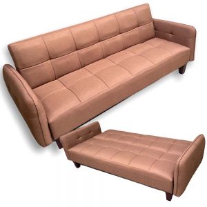 Sofa giường, sofa bed nệm màu cafe đậm BNS1802