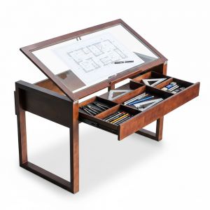 Bàn vẽ kiến trúc DraftingDesk 120x60cm mặt kính cường lực DD68003