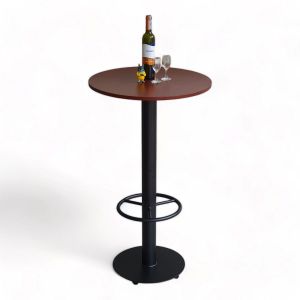 Bàn bar tròn 60cm gỗ cao su chân sắt sơn tĩnh điện BB005 Bàn bar tròn 60cm gỗ cao su chân sắt sơn tĩnh điện BB005