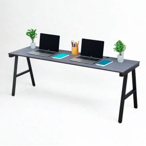 Bàn làm việc 200x60cm gỗ cao su chân sắt hệ Aconcept HBAC027