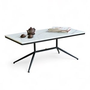 Bàn sofa mặt đá 110x55x45cm chân sắt côn TT68135