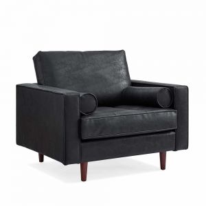 Ghế sofa đơn màu đen ArmChair 02 GSD6831