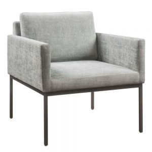 Ghế sofa đơn nệm bọc vải khung chân sắt ArmChair 12