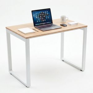 Bàn làm việc 100x60cm gỗ Plywood melamin màu bê tông hệ Rectang HBRT042