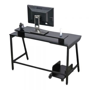 Bàn Gaming TaUP gỗ cao su chân sắt lắp ráp GD68035