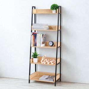 Kệ sách khung sắt CASAN 5 tầng gỗ Plywood KS68115 Kệ sách khung sắt CASAN 5 tầng gỗ Plywood KS68115