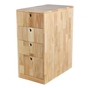 Tủ cá nhân 4 ngăn kéo cao 75cm gỗ cao su TCN68020 Tủ cá nhân 4 ngăn kéo cao 75cm gỗ cao su TCN68020