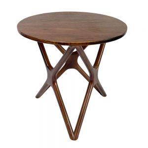 Bàn sofa tròn chân gỗ hình sao TT68180