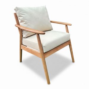 Ghế sofa đơn khung gỗ nệm xanh dương GSD68047