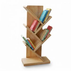 Kệ sách mini để bàn hình nhánh cây gỗ cao su KS68008