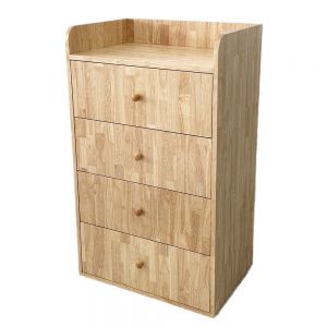 Tủ hồ sơ nhỏ gọn 4 ngăn kéo gỗ cao su THS68050