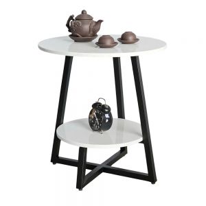 Bàn bên Sofa 2 tầng mặt đá - SST024