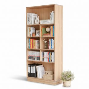 Kệ sách đứng 5 tầng 80x30x160cm gỗ plywood KS68169 Kệ sách đứng 5 tầng 80x30x160cm gỗ plywood KS68169