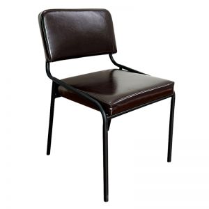 Ghế cafe, ghế bàn ăn khung sắt nệm simili TTG006