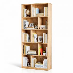 Kệ sách 5 tầng 80x30x180cm gỗ cao su KS68190