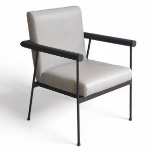 Ghế sofa đơn, ghế cafe nệm simili khung sắt TTG014