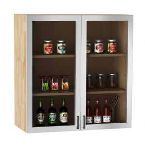 Module tủ bếp trên 80cm hệ 2 cửa kính mở TBT017 Module tủ bếp trên 80cm hệ 2 cửa kính mở TBT017