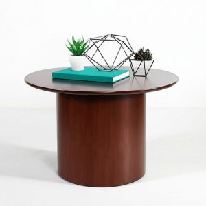 Bàn Sofa Tròn 70cm chân trụ gỗ tự nhiên TT68235 Bàn Sofa Tròn 70cm chân trụ gỗ tự nhiên TT68235