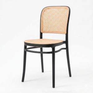 Ghế Thonet nhựa đúc lưới mắt cáo giả mây ST3042