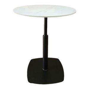 Bàn tròn mặt đá Ceramic chân sắt đế vuông CFD68164