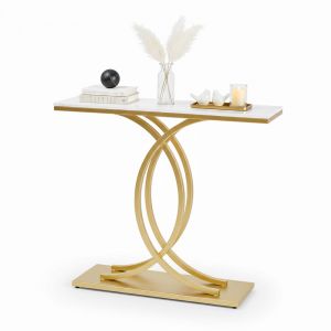 Bàn console XECI mặt đá khung sắt CST053