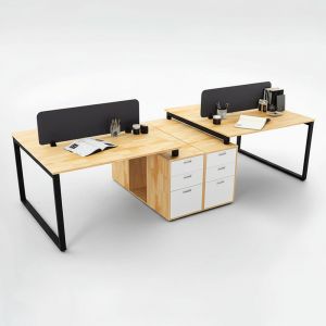 Bàn cụm 4 chân tủ gỗ tự nhiên hệ RECTANG HBRT072