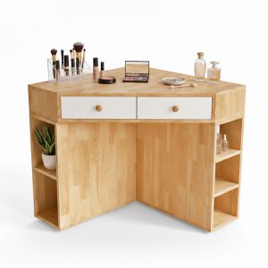 Bàn trang điểm gỗ để góc tường có ngăn kéo BTD68057