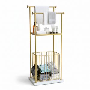 Giỏ để đồ phòng tắm di động khung sắt sơn tĩnh điện KPT68026 Giỏ để đồ phòng tắm di động khung sắt sơn tĩnh điện KPT68026