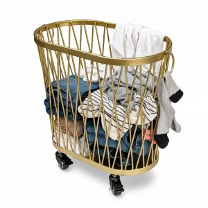 Giỏ đựng đồ giặt di động bằng sắt sơn tĩnh điện KPT68025