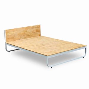 Giường ngủ gỗ tự nhiên khung sắt lắp ráp GN68048 Giường ngủ gỗ tự nhiên khung sắt lắp ráp GN68048