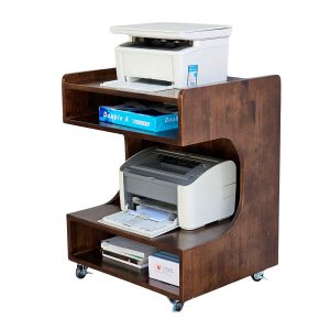 Kệ máy in di động 2 tầng 60x50x70cm gỗ tự nhiên TCN68039 Kệ máy in di động 2 tầng 60x50x70cm gỗ tự nhiên TCN68039
