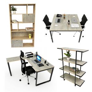 Combo phòng làm việc Team 3 người PLV015 Combo phòng làm việc Team 3 người PLV015