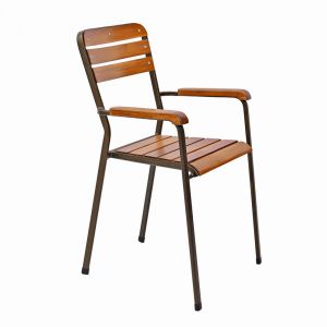 Ghế cafe gỗ ngoài trời Moon 3 chịu nắng mưa GCF155 Ghế cafe gỗ ngoài trời Moon 3 chịu nắng mưa GCF155