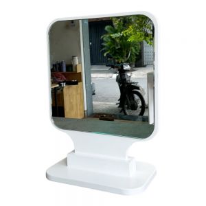 Gương trang điểm vuông để bàn màu trắng GNG012 Gương trang điểm vuông để bàn màu trắng GNG012