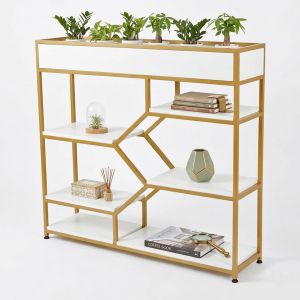 Kệ trang trí 120x30x110cm có hộc để cây cảnh KTB68135