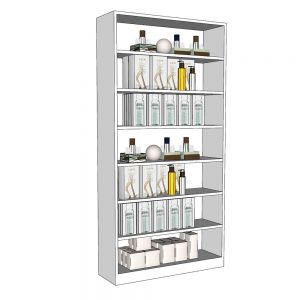 Kệ Trưng Bày Mỹ Phẩm 7 Tầng Gỗ Cao Su - TK025