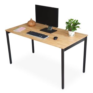Bàn làm việc 140x70cm hệ OMA II gỗ cao su lắp ráp ngàm HBOM204 Bàn làm việc 140x70cm hệ OMA II gỗ cao su lắp ráp ngàm HBOM204