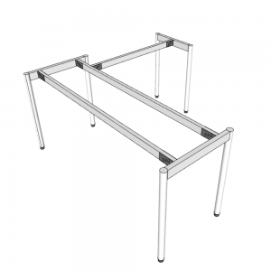 Chân Bàn Chữ L 140x140cm  Hệ OMA II HCOM212