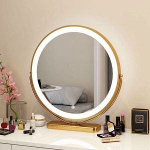 Gương trang điểm tròn có đèn led cảm ứng GNG013 Gương trang điểm tròn có đèn led cảm ứng GNG013