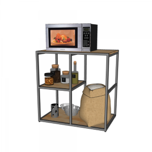 Kệ Bếp Đa Năng Mini 80x50x80Cm TK121