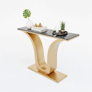 Bàn console 120x30x85cm mặt đá chân sắt CST059