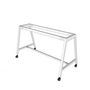 Chân sắt di động cho bàn làm việc 140x60cm sơn tĩnh điện CFOS002