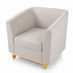 Ghế sofa đơn bọc vải chân gỗ sồi GSD68067