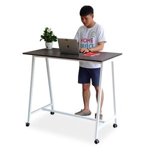 Bàn làm việc đứng FOS 120x60cm gỗ cao su chân sắt lắp ráp FOS013 Bàn làm việc đứng FOS 120x60cm gỗ cao su chân sắt lắp ráp FOS013