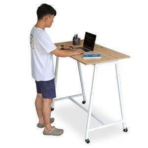 Bàn làm việc đứng FOS 120x60cm gỗ plywood sắt lắp ráp FOS015 Bàn làm việc đứng FOS 120x60cm gỗ plywood sắt lắp ráp FOS015