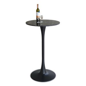 Bàn bar Tulip mặt đá tròn 60cm chân sắt BB022 Bàn bar Tulip mặt đá tròn 60cm chân sắt BB022