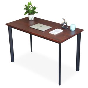 Bàn làm việc 120x60cm gỗ tràm chân sắt lắp ráp hệ Oval HBOV049 Bàn làm việc 120x60cm gỗ tràm chân sắt lắp ráp hệ Oval HBOV049