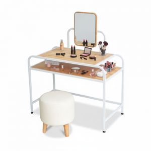 Combo bàn trang điểm và ghế đôn CBTD008 Combo bàn trang điểm và ghế đôn CBTD008